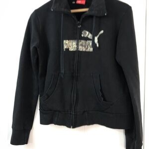 Puma Kids Black Sweater
